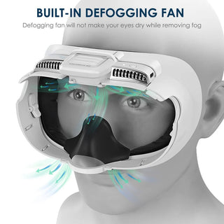 KKCOBVR K3 fan mask｜Compatible with Quest 3 fan, defogging and preventing light leakage｜Light-shielding mask with adjustable two-stage air volume and depth