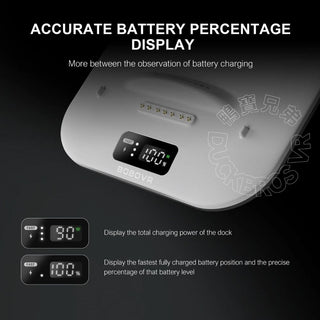 BOBOVR BD3 Magnetic Charging Stand Charging Disk Charging Base (battery not included)｜Compatible with Quest 3 S3 Pro, etc. 