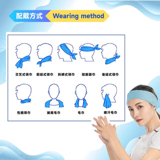 【鴨寶牌 VR運動防汗降溫套組】冰絲頭巾＋涼感運動毛巾｜相容於 Quest 3S/3/PSVR2/Vive VR配件 DUCKBROS VR