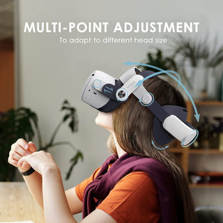 BOBOVR｜M2 Plus battery headset｜Applicable to Quest 2｜Dual pads for pressure reduction and stability