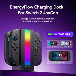JSAUX Joy-Con 充電底座｜相容於 Nintendo Switch 2 JSAUX