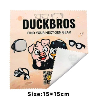 鴨寶兄弟 擦拭布丨相容於 Quest 3/3S/XREAL/Rokid/雷鳥 掌機 螢幕 手機 AR AI眼鏡布 DUCKBROS Brand