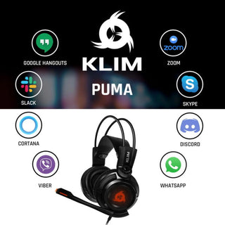 KLIM プーマ ゲーミング ヘッドセット｜7.1 サラウンド サウンド オーバーイヤー USB ポート