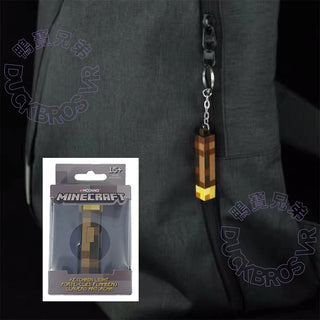 Be a Creator God Minecraft Wheat Cube｜Minecraft Official Edition Mini Torch Keychain Torch Keychain｜Third Party Peripherals