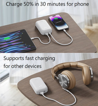 KIWI design｜10000mAh mobile power supply, 2.7 times longer battery life, USB C fast charging
