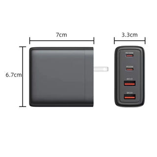 鴨寶牌 GaN氮化鎵 PD 100W 四孔充電器丨相容於 VR/Xbox Ally/手機/掌機 DUCKBROS Brand