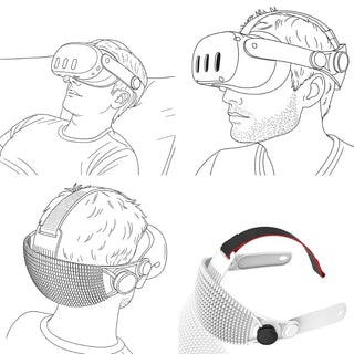 VR睡眠 舒適頭戴｜相容於 Quest 3 / Quest 3S ROOXxR