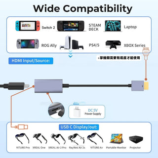預購 鴨寶牌 Xreal 轉接器 Hub｜相容於 Switch 2/PS5/ROG Ally DUCKBROS VR