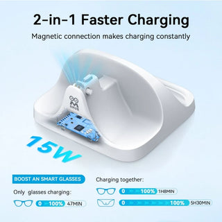 預購 AMVR Gen 2 充電收納底座｜相容於 Ray-Ban 收納底座 AI眼鏡 充電保護 DUCKBROS VR