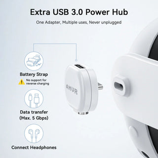 AMVR 磁吸充電線 18W丨相容於 Quest 3S / 3 / Pro DUCKBROS VR