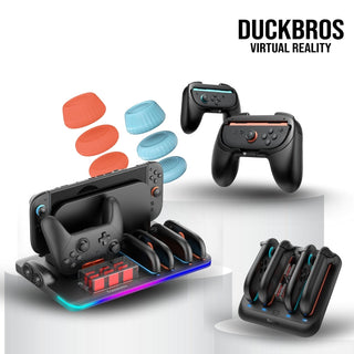 派對充電套組｜相容於 Switch 2 充電座 派對配件 DUCKBROS Brand