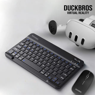預購 鴨寶牌 VR 專用鍵盤＆滑鼠組｜相容於 Quest 系列 DUCKBROS VR