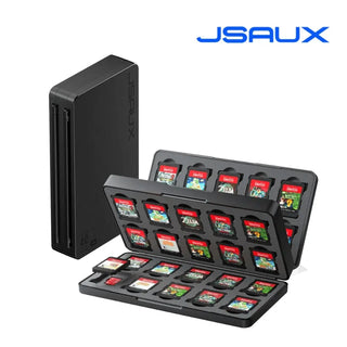 JSAUX 磁吸遊戲卡盒｜相容於 Switch 2/1/OLED/Lite JSAUX