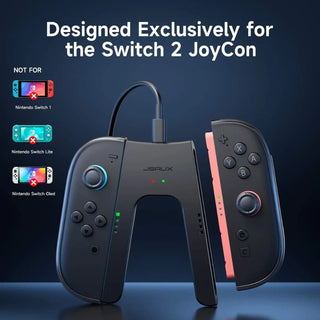 JSAUX Joy-Con 雙手柄握把｜相容於 Nintendo Switch 2 JSAUX