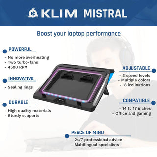 KLIM Mistral｜電競筆電散熱器