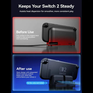 JSAUX 底座延伸支架丨相容於 Switch 2 JSAUX