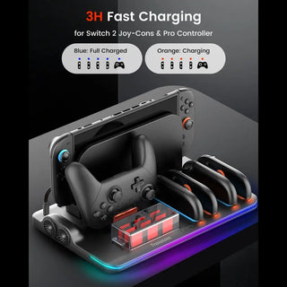 預購 Transnovo 多功能充電收納底座｜相容於 Switch 2 充電座 Transnovo